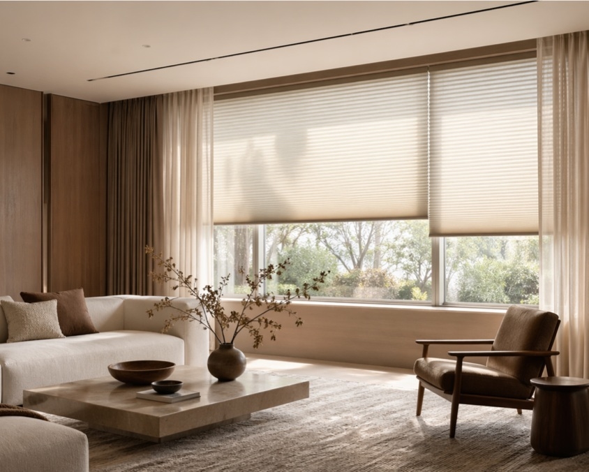 Easy family use with motorized shades